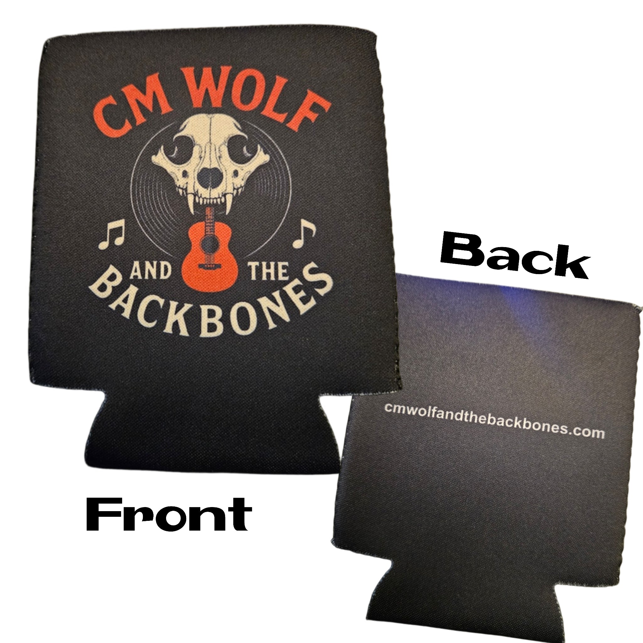 Backbpmes CM Wolf and The Backbones Koozie – CM WoLF