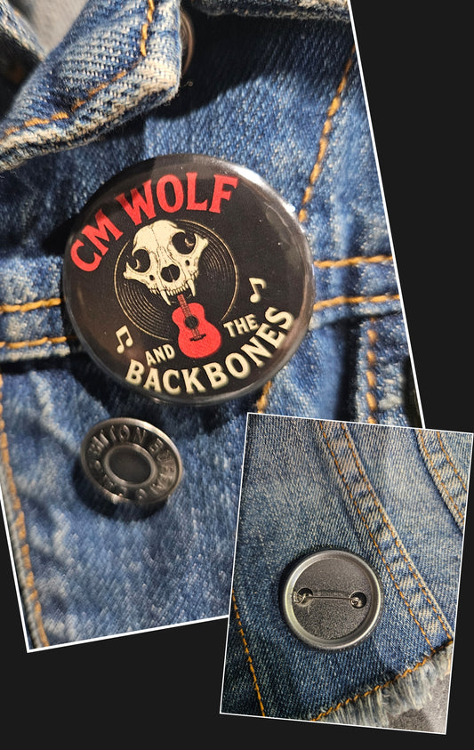 CM Wolf and The Backbones Pin